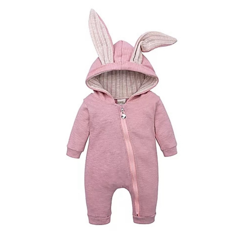 NWT Mama Siesta Bunny Sleep Suit Coverall in Pink